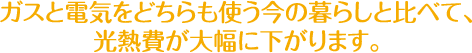 光熱費大幅減